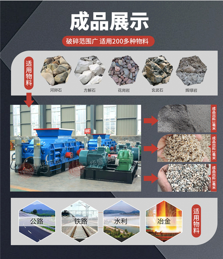 液壓對(duì)輥制砂機(jī)